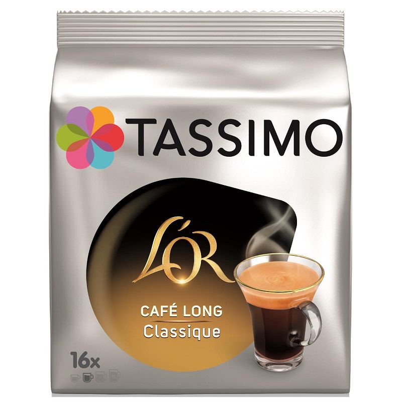 TASSIMO - CAFE DOSETTES L\'OR LONG CLASSIQUE 16 ou 24 capsules