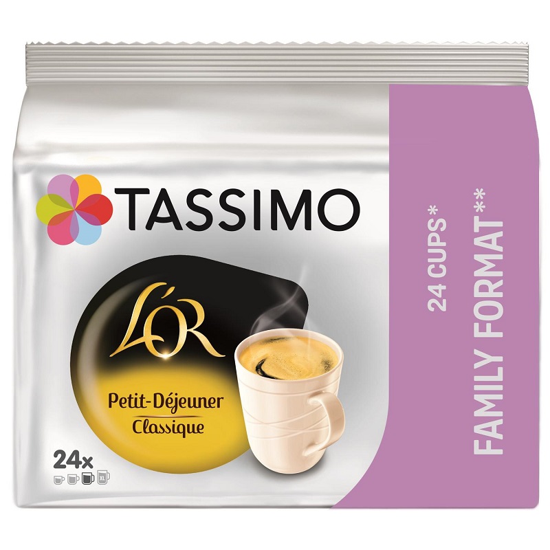 TASSIMO - CAFE DOSETTES L\'OR PETIT DEJEUNER CLASSIQUE 24 capsules