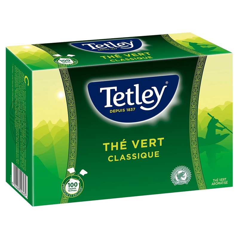 TETLEY - THE VERT CLASSIQUE 100 sachets