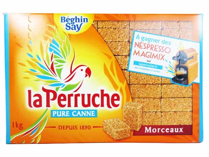 BEGHIN SAY - SUCRE MORCEAUX AMBRES PURE CANNE LA PERRUCHE 1 kg