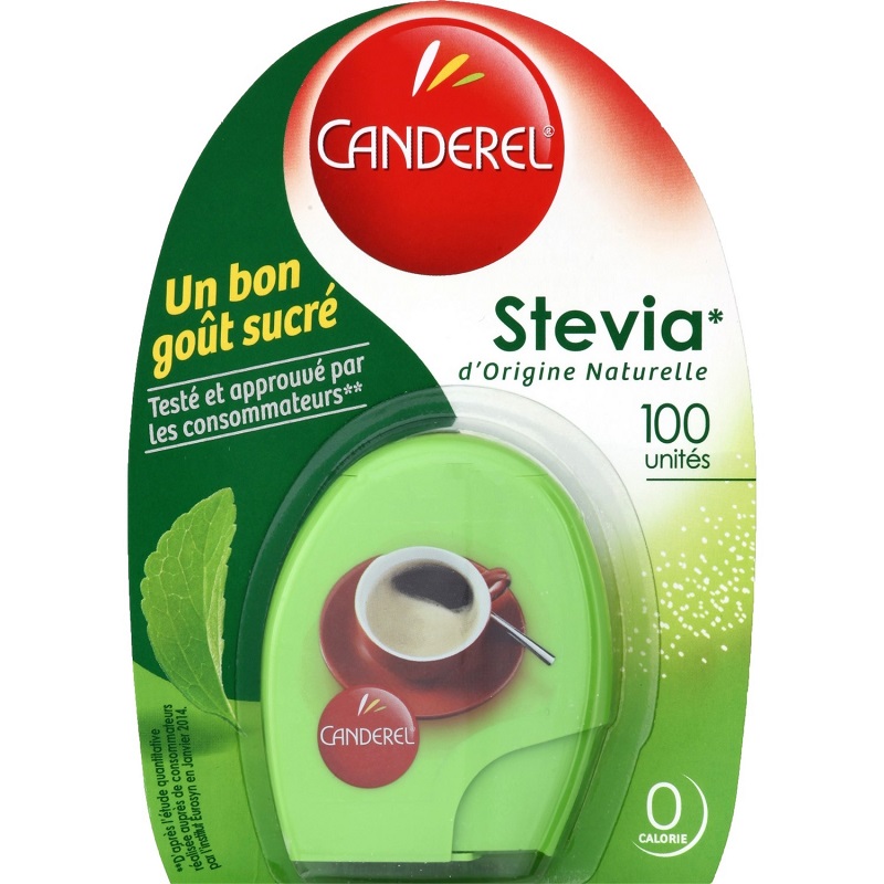 CANDEREL - EDULCORANT STEVIA Distributeur 100 unités