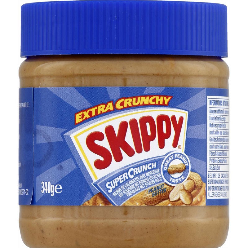 SKIPPY - PATE A TARTINER BEURRE DE CACAHUETES EXTRA CRUNCHY 340g