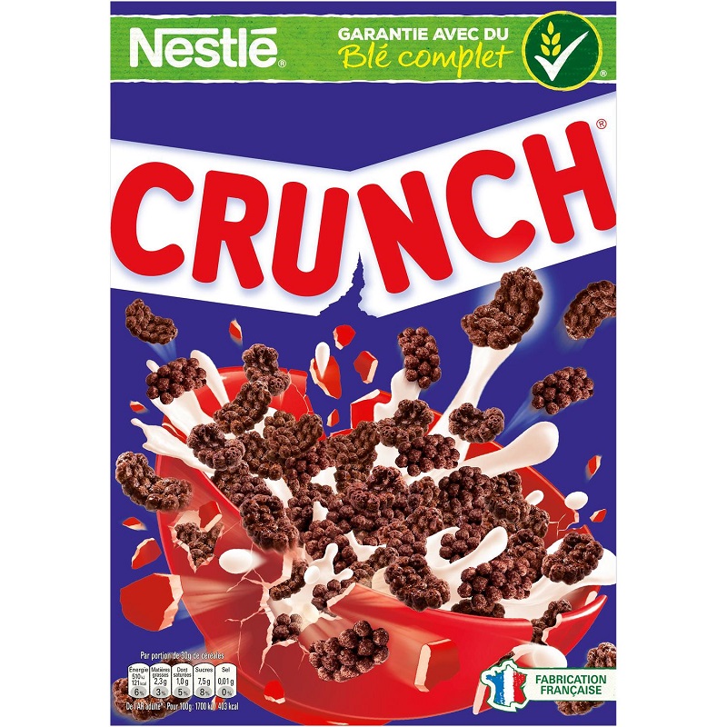 NESTLE - CEREALES CHOCOLAT CRUNCH 450g ou 750g