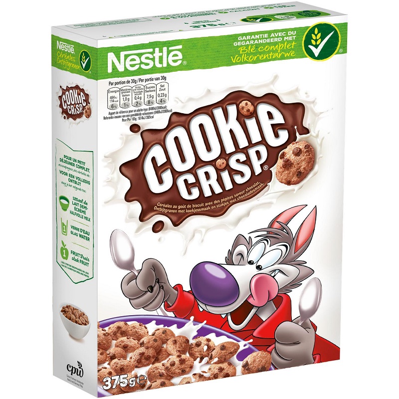 NESTLE - CEREALES BISCUIT PEPITES CHOCOLAT COOKIE CRISP 375g ou 625g