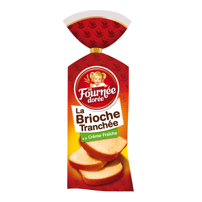 LA FOURNEE DOREE - BRIOCHE TRANCHEE A LA CREME FRAICHE 500g