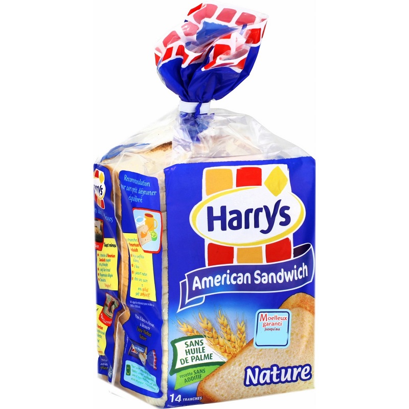 HARRYS - PAIN DE MIE NATURE AMERICAN SANDWICH 14 ou 21 tranches