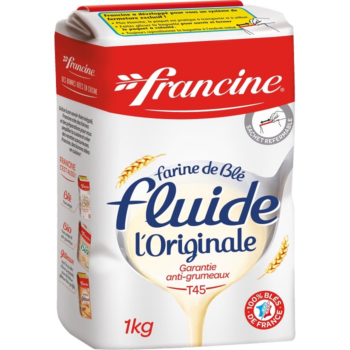 FRANCINE - FARINE DE BLE FLUIDE L\'ORIGINALE 1kg