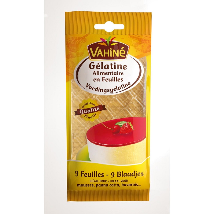VAHINE - GELATINE ALIMENTAIRE EN FEUILLES 17g