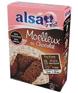 ALSA - PREPARATION POUR GÂTEAU MOELLEUX CHOCOLAT 435g
