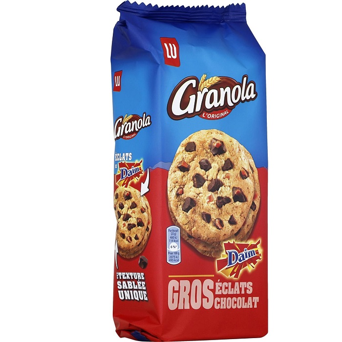 LU - BISCUITS DAIM GROS ECLATS DE CHOCOLAT GRANOLA 184g