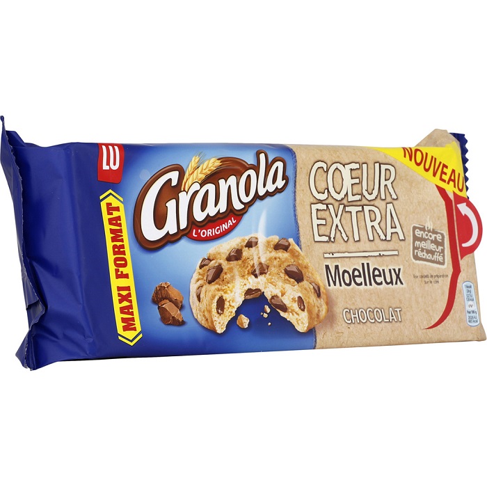 LU - COOKIES CHOCOLAT CŒUR EXTRA MOELLEUX GRANOLA 312g