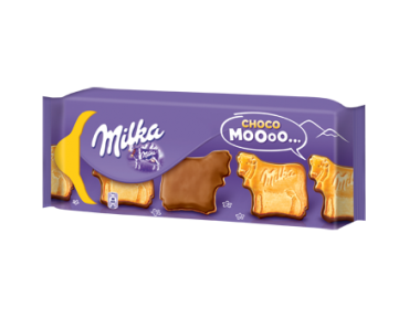 MILKA - BISCUITS CROUSTILLANTS NAPPES CHOCOLAT AU LAIT CHOCO MOO 200g
