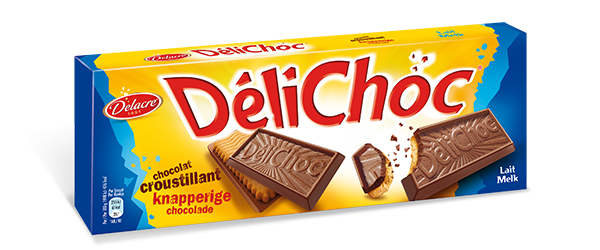 DELACRE - BISCUITS NAPPES DE CHOCOLAT AU LAIT DELICHOC 150g ou 450g