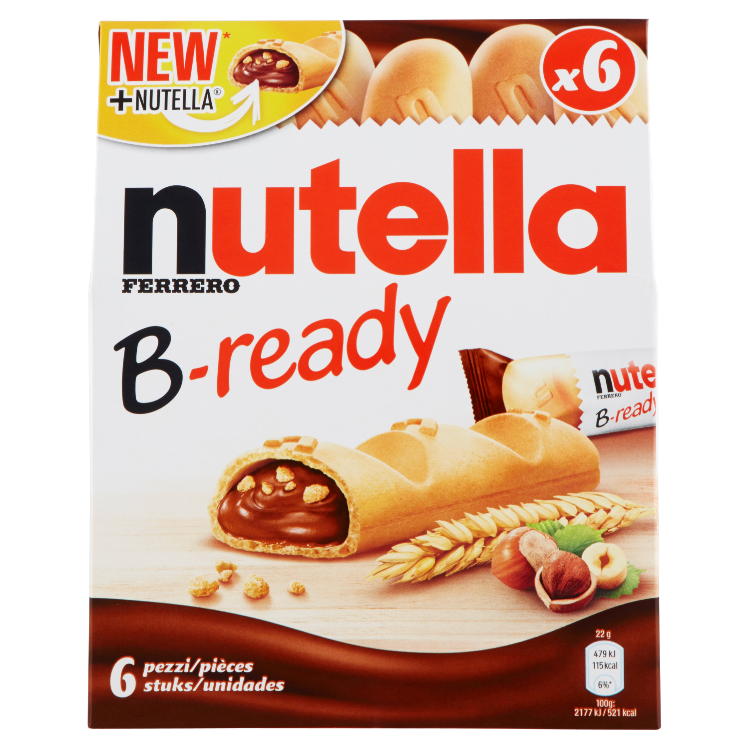 FERRERO - BISCUITS FOURRES PÂTE A TARTINER NUTELLA B-READY 132g, 220g ou 330g