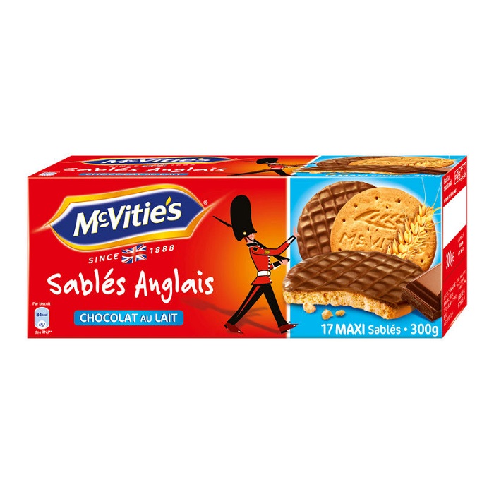 Mc VITIE\'S - BISCUITS SABLES NAPPES CHOCOLAT AU LAIT 300g