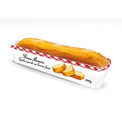 BONNE MAMAN - QUATRE-QUARTS AU BEURRE FRAIS 500g