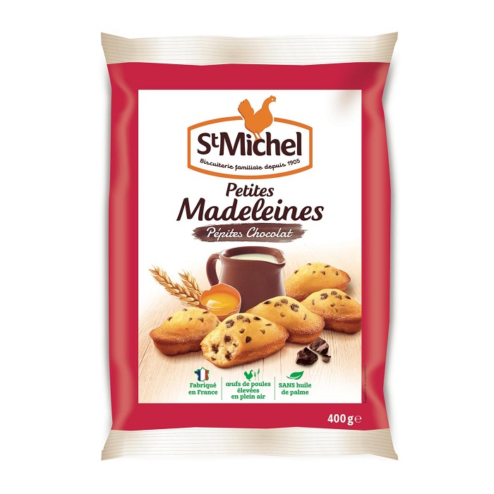 ST MICHEL - MADELEINES AUX PEPITES DE CHOCOLAT 400g