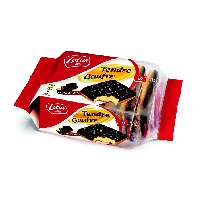 LOTUS - GAUFRES TENDRES NAPPEES CHOCOLAT 296g