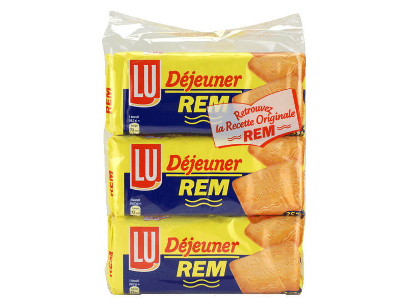 LU - BISCUITS DEJEUNER REM 3 x 255g (765g)
