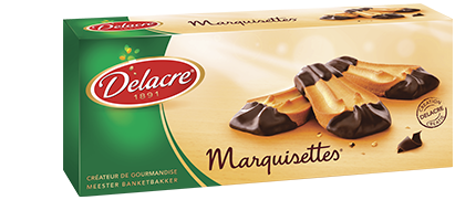 DELACRE - BISCUITS NAPPES CHOCOLAT MARQUISETTES 175g