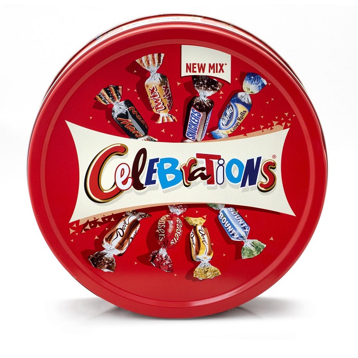 CELEBRATIONS - ASSORTIMENT BONBONS CHOCOLAT Boite métal de 435g