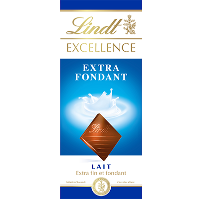 LINDT - CHOCOLAT LAIT EXTRA FONDANT LINDT EXCELLENCE 100g