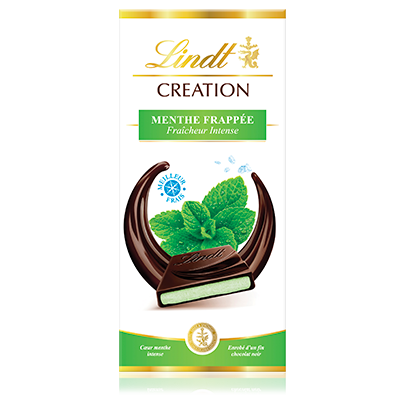 LINDT - CHOCOLAT NOIR MENTHE FRAPPEE LINDT CREATION 150g