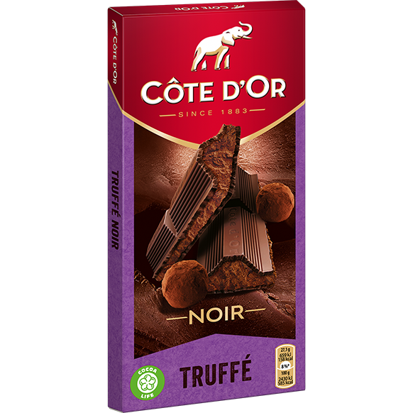 COTE D\'OR - CHOCOLAT NOIR TRUFFE NOIR 190g