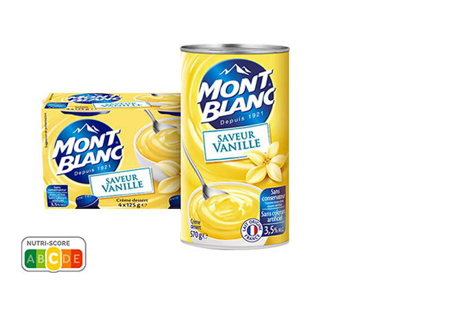 MONT BLANC - CREME DESSERT VANILLE 570g