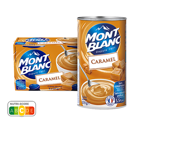 MONT BLANC - CREME DESSERT CARAMEL 4 x 125g