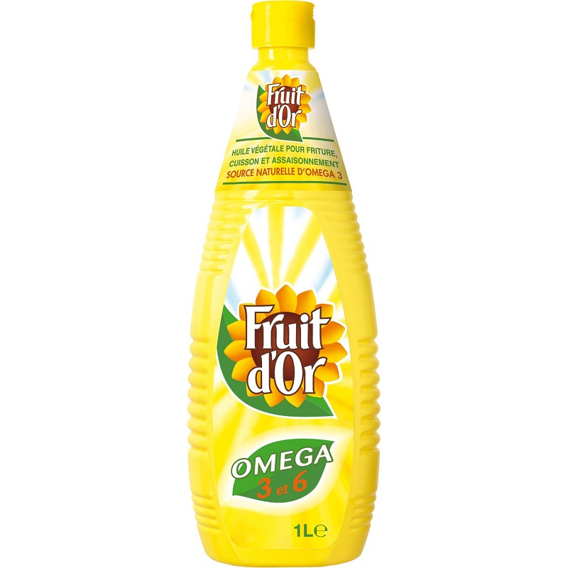 FRUIT D\'OR - HUILE OMEGA 3 ET 6 Bouteille de 100cl