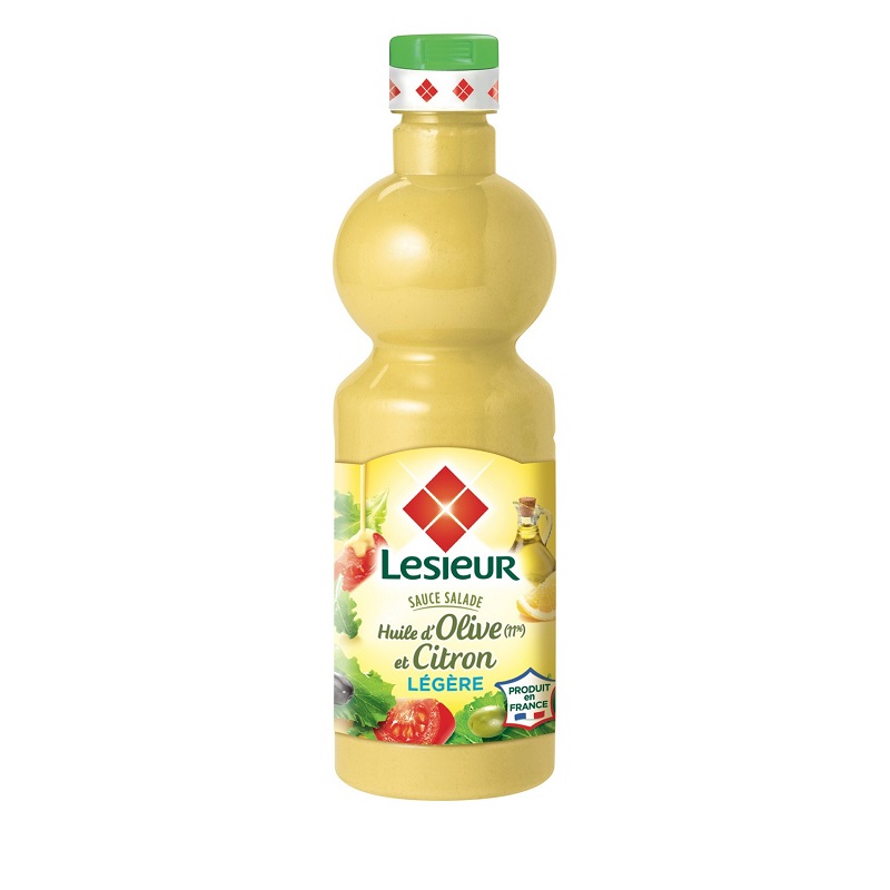 LESIEUR - SAUCE SALADE HUILE D\'OLIVE CITRON Bouteille de 50cl
