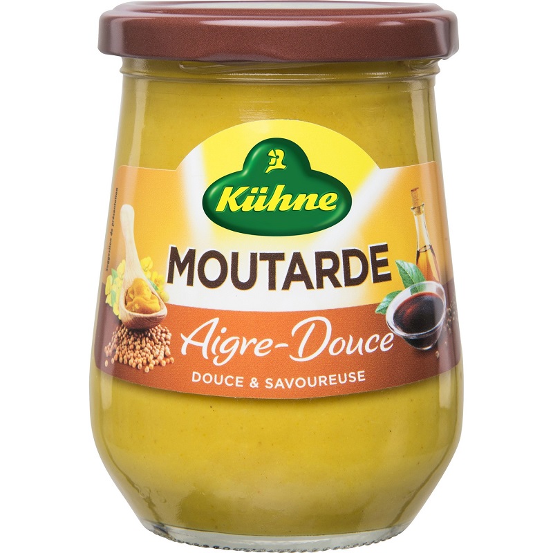 KÜHNE - MOUTARDE AIGRE-DOUCE Pot de 270g