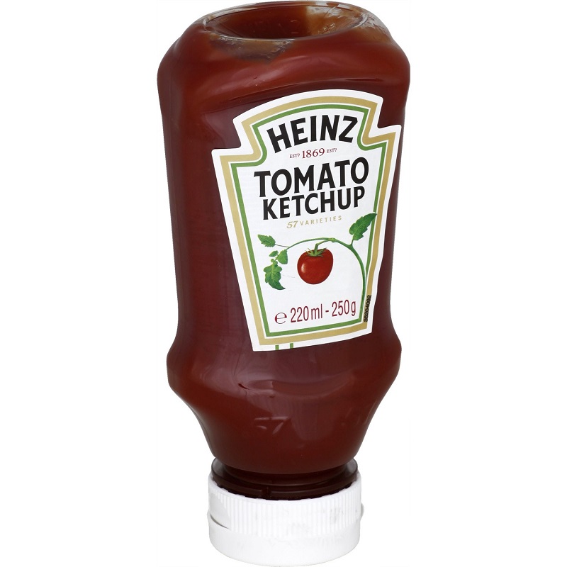 HEINZ - TOMATO KETCHUP Flacon de 220g, 460g ou 910g