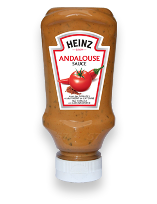 HEINZ - SAUCE ANDALOUSE TOMATES ET PIMENTS Flacon de 220g