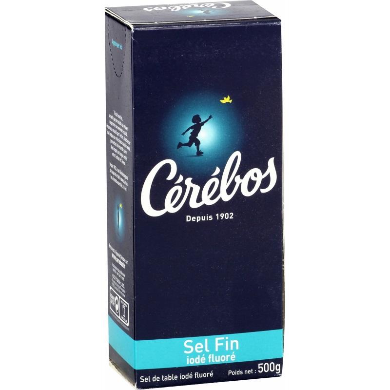 CEREBOS - SEL FIN IODE Paquet de 500g
