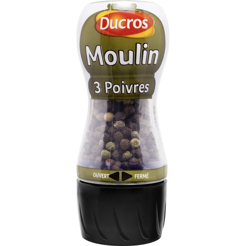 TROIS POIVRES DUCROS Moulin de 34g