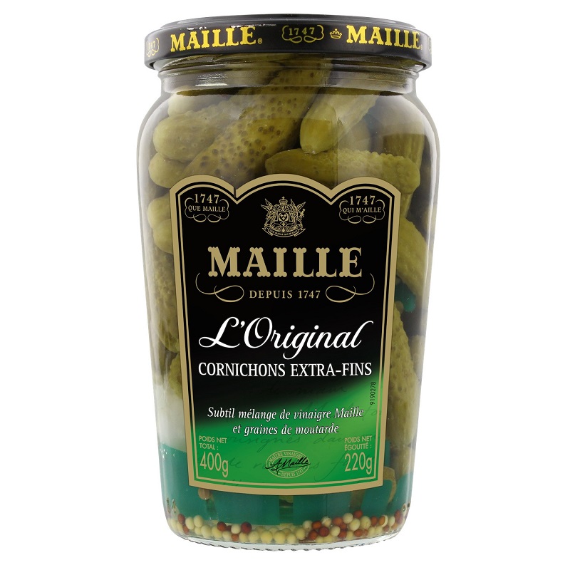MAILLE - CORNICHONS EXTRA FINS Pot de 220g ou 380g