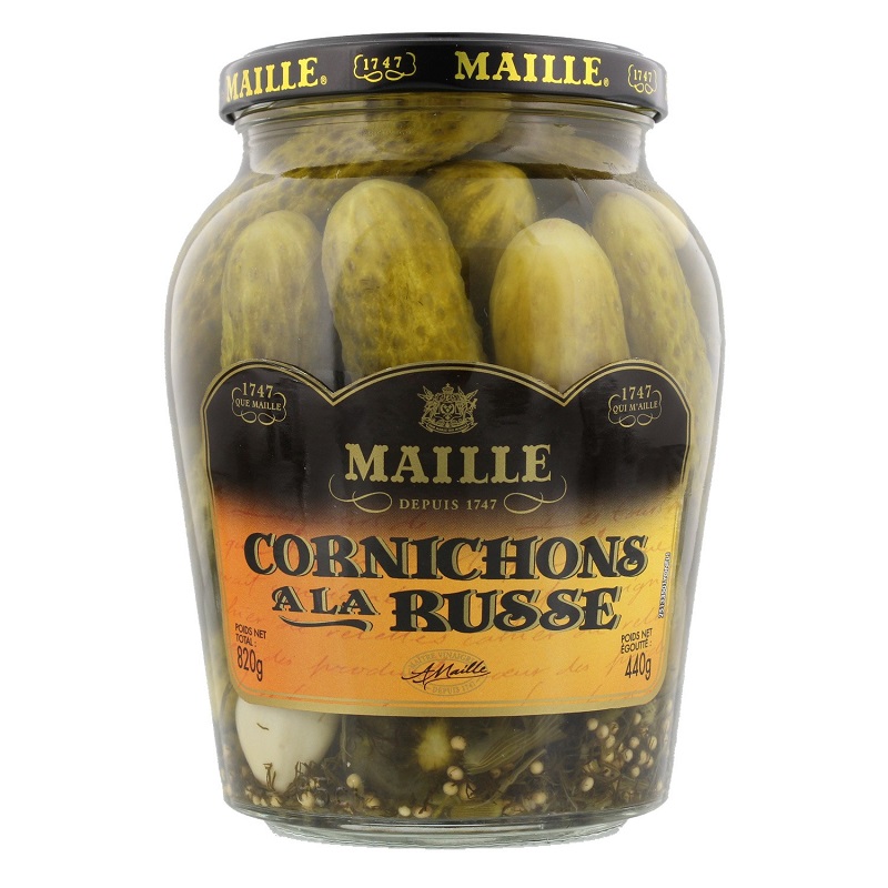 MAILLE - CORNICHONS A LA RUSSE Pot de 440g