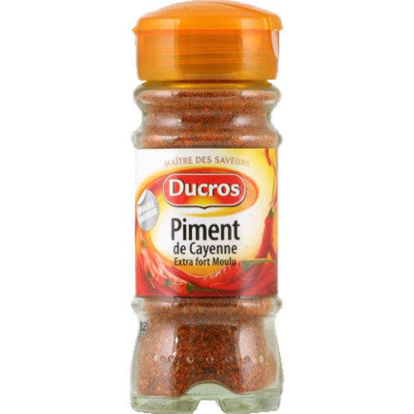 DUCROS - PIMENT DE CAYENNE EXTRA FORT MOULU Flacon de 38g
