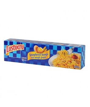 LUSTUCRU - SPAGHETTI LONGS AUX OEUFS FRAIS Boite de 500g