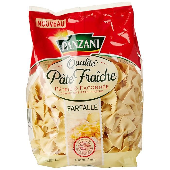 PANZANI - FARFALLE PATES FRAICHES Paquet de 400g