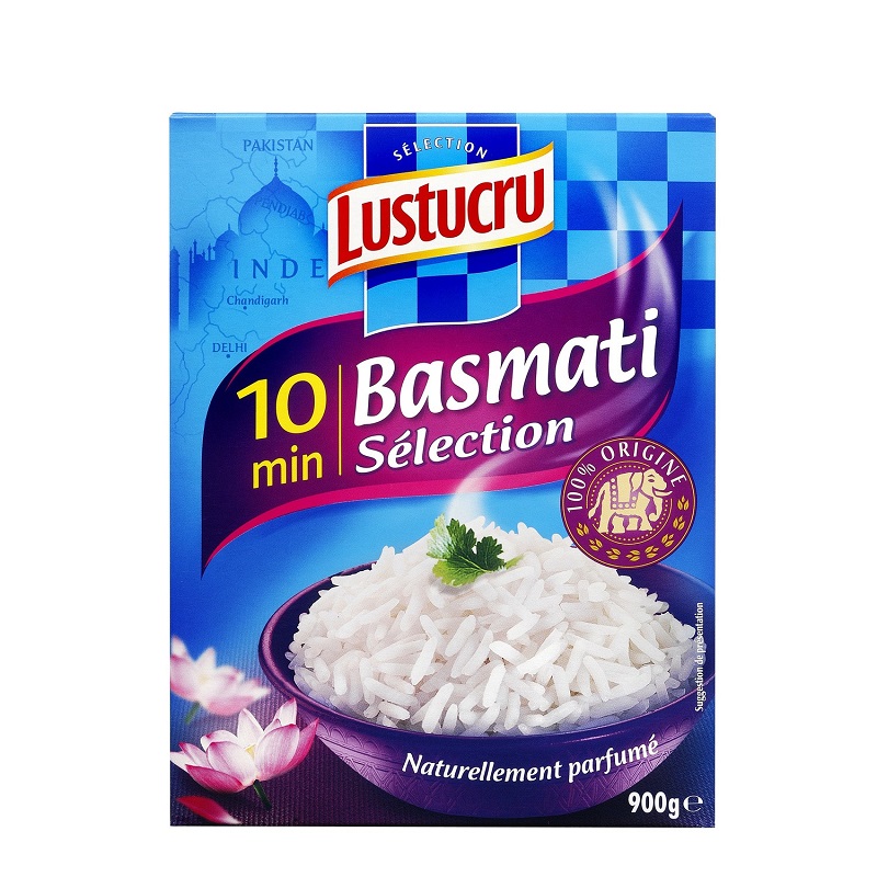 LUSTUCRU - RIZ BASMATI Paquet de 900g