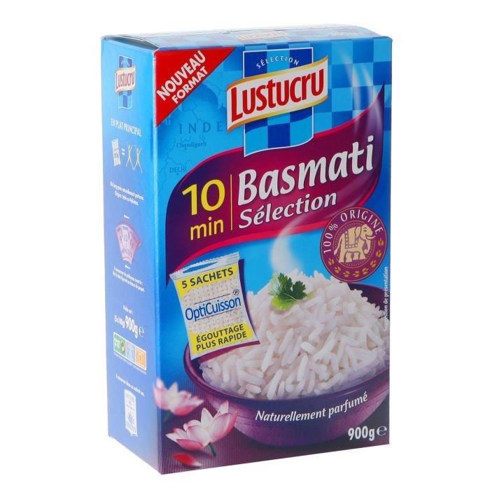 LUSTUCRU - RIZ BASMATI 5 sachets de 180g : 900g
