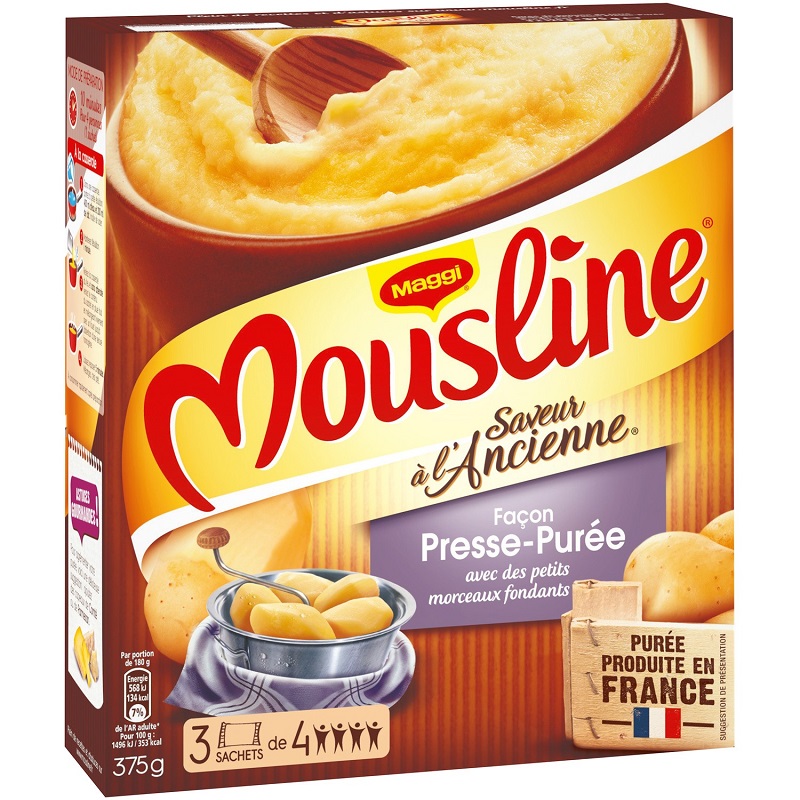 MAGGI - PUREE EN FLOCONS FACON PRESSE PUREE MOUSLINE 3 sachet de 125g