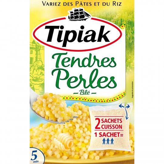 TIPIAK - BLE TENDRES PERLES Paquet de 2 sachets de 175g
