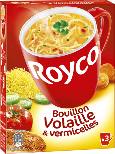 ROYCO - BOUILLON DE VOLAILLE ET VERMICELLES Paquet de 3 sachets