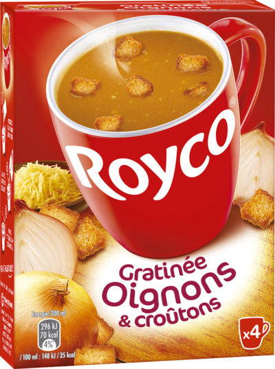 ROYCO - GRATINEE OIGNONS ET CROÛTONS Paquet de 4 sachets