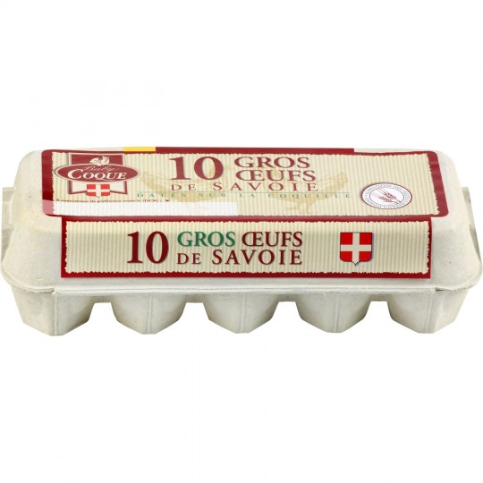 BABY COQUE - ŒUFS GROS DE SAVOIE Boite de 10
