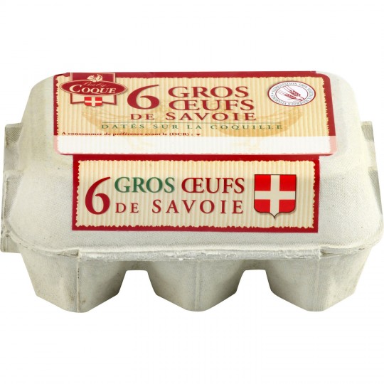 BABY COQUE - ŒUFS GROS DE SAVOIE Boite de 6